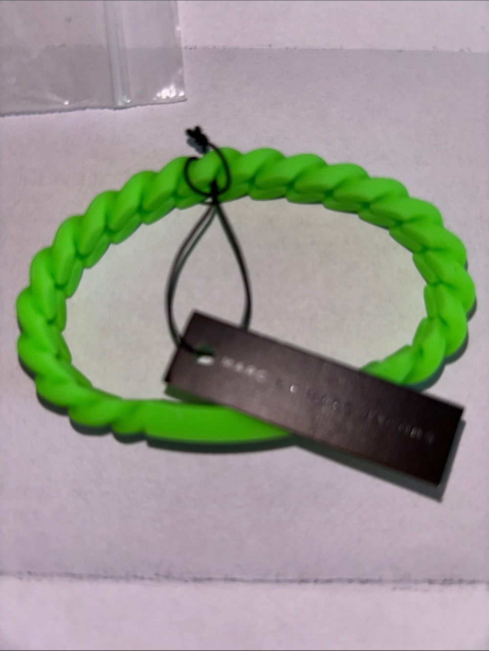 Marc by Marc Jacob’s Neon Green Braided Silicone Bracelet